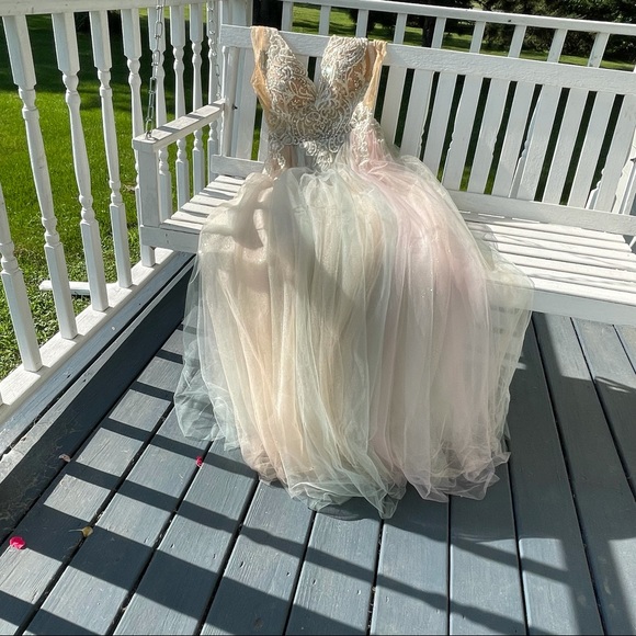 GLAMOUR by TERANI COUTURE beaded tulle gown | 8 - Picture 3 of 15